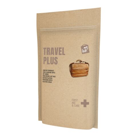Werbeartikel MyKit Reise Plus in Papierhülle – kraftpapier – mit Logo bedruckt