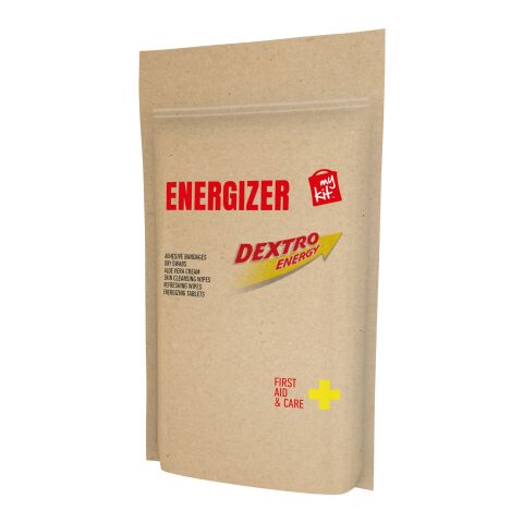 Werbeartikel MyKit Energizer in Papierhülle – Kraftpapier  – mit Logo bedruckt