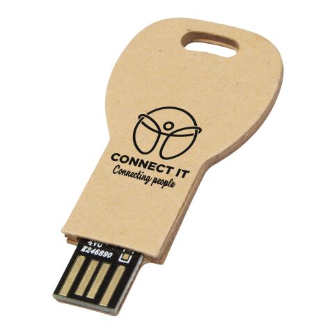 Schlüssel USB-Stick 2.0 aus recyceltem Papier Kraftpapier | 4 GB | ohne Werbeanbringung | Nicht verfügbar | Nicht verfügbar