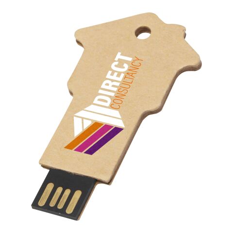 Haus USB-Stick 2.0 aus recyceltem Papier Kraftpapier | 1 GB | ohne Werbeanbringung | Nicht verfügbar | Nicht verfügbar