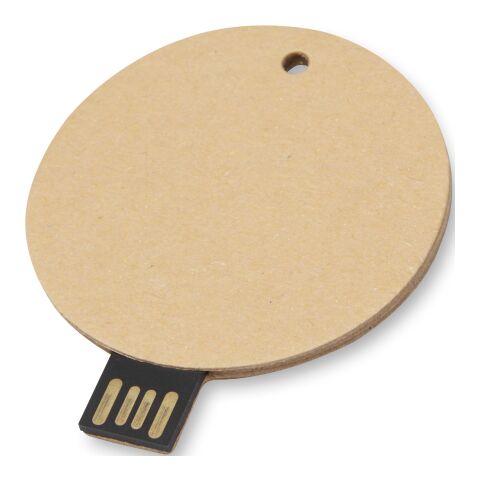 USB-Stick 2.0 rund aus recyceltem Papier