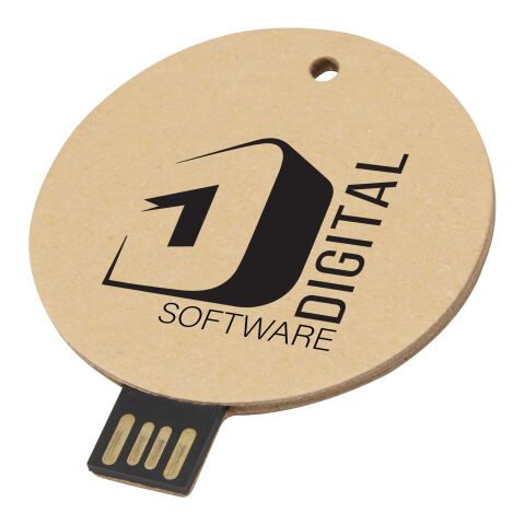 Werbeartikel USB-Stick recycelt – kraftpapier – mit Logo bedruckt nachhaltiger USB 2.0 Speicher für Büro & Homeoffice