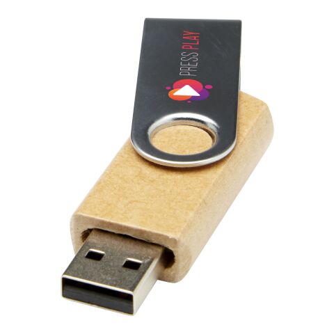 Werbeartikel USB-Stick Rotate – kraftpapier – mit Logo bedruckt nachhaltig 2.0