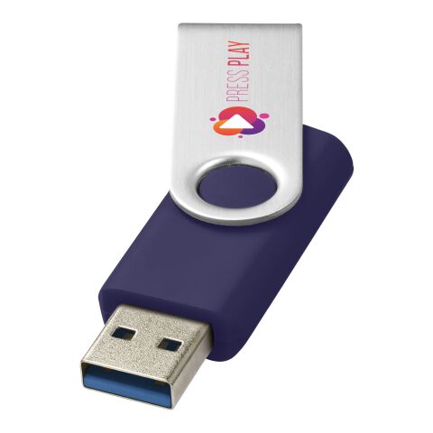 Werbeartikel Rotate-basic USB-Stick 3.0 – blau – mit Logo bedruckt