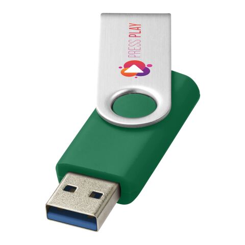 Werbeartikel Rotate-basic USB-Stick – grün – mit Logo bedruckt USB 3.0 für schnellen Datentransfer & Büroalltag