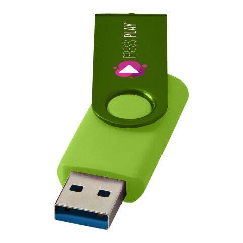 Werbeartikel Rotate USB-Stick 3.0 – limone – mit Gravur 32 GB USB 3.0 für IT-Messen