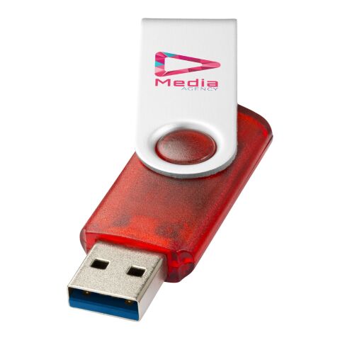Rotate USB-Stick 3.0 transparent rot | 16 GB | ohne Werbeanbringung | Nicht verfügbar | Nicht verfügbar