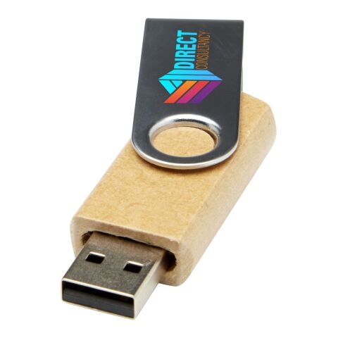 Rotate USB-Stick 3.0 aus recyceltem Papier Standard | braun | 16 GB | ohne Werbeanbringung | Nicht verfügbar | Nicht verfügbar