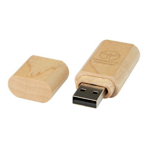 IT-Präsent USB-Stick 3.0 Holz – hellbraun – lasergraviert 32 GB USB 3.0 nachhaltig für die Büroausstattung und das Homeoffice