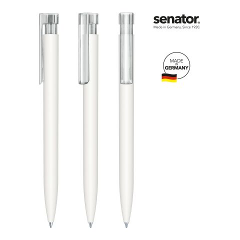 Senator LIBERTY soft touch clip clear Kugelschreiber weiß | Nicht verfügbar | ohne Werbeanbringung | ohne Werbeanbringung | Nicht verfügbar