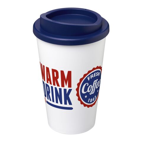Americano® 350 ml Isolierbecher transparent-blau | 1-farbiger Siebdruck | rundum | 228 mm x 73 mm