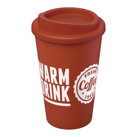 Werbeartikel Americano 350 ml Isolierbecher – brick – mit Logo bedruckt