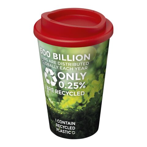 Nachhaltiger Werbeartikel Brite-Americano 350 ml Isolierbecher – rot – mit Logo bedruckt