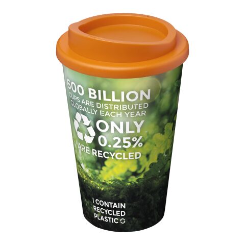 Nachhaltiger Werbeartikel Brite-Americano 350 ml Isolierbecher – orange – mit Logo bedruckt