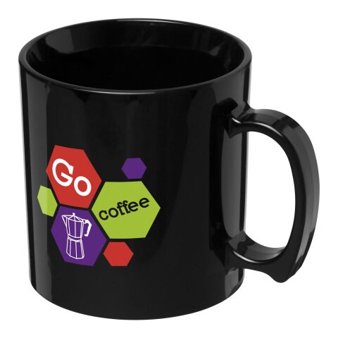 Werbeartikel Standard 300 ml Kunststoffbecher | schwarz | mit Logo bedrucken