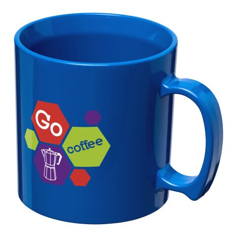 Werbeartikel Standard 300 ml Kunststoffbecher | blau | mit Logo bedrucken