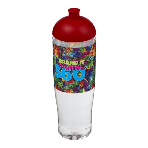 H2O Tempo® 700 ml Sportflasche mit Stülpdeckel transparent-rot | ohne Werbeanbringung | Nicht verfügbar | Nicht verfügbar