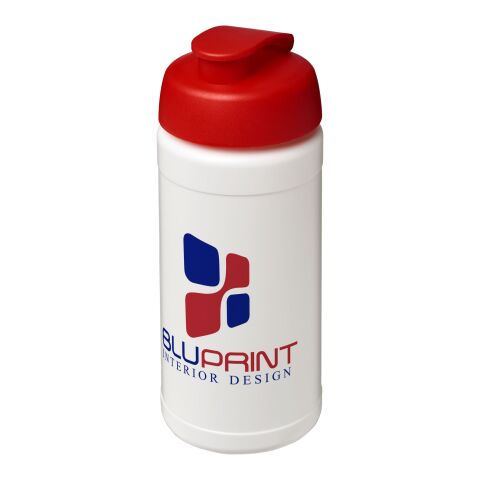 Baseline® Plus 500 ml Sportflasche mit Klappdeckel transparent-rot | ohne Werbeanbringung | Nicht verfügbar | Nicht verfügbar