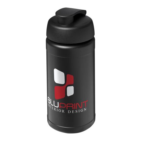 Baseline® Plus 500 ml Sportflasche mit Klappdeckel schwarz | ohne Werbeanbringung | Nicht verfügbar | Nicht verfügbar