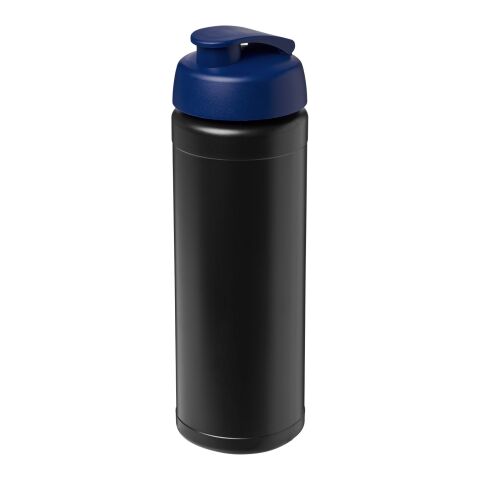 Baseline® Plus 750 ml Flasche mit Klappdeckel schwarz-mittelblau | ohne Werbeanbringung | Nicht verfügbar | Nicht verfügbar