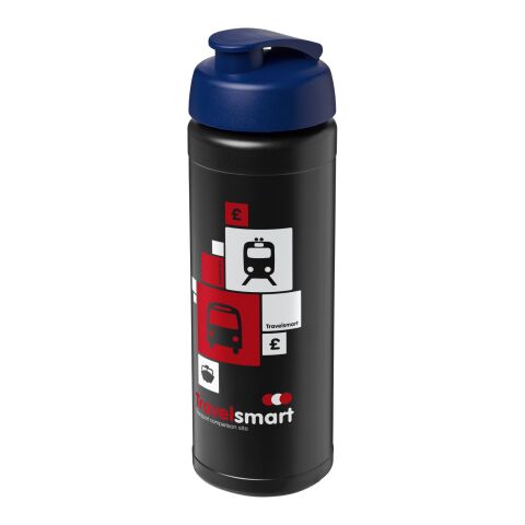 Baseline® Plus 750 ml Flasche mit Klappdeckel schwarz-blau | ohne Werbeanbringung | Nicht verfügbar | Nicht verfügbar