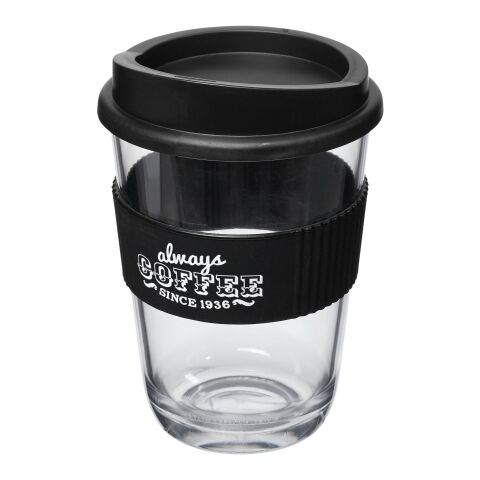 Werbeartikel Americano Cortado 300 ml Isolierbecher mit Schutzring – schwarz