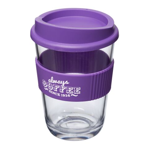 Werbeartikel Americano Cortado 300 ml Isolierbecher mit Schutzring – lila