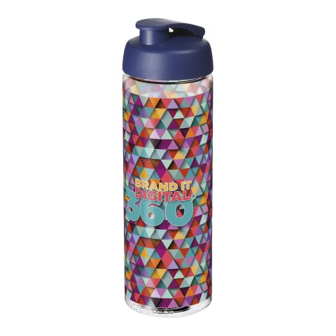 H2O Vibe 850 ml Sportflasche mit Klappdeckel transparent-blau | ohne Werbeanbringung | Nicht verfügbar | Nicht verfügbar