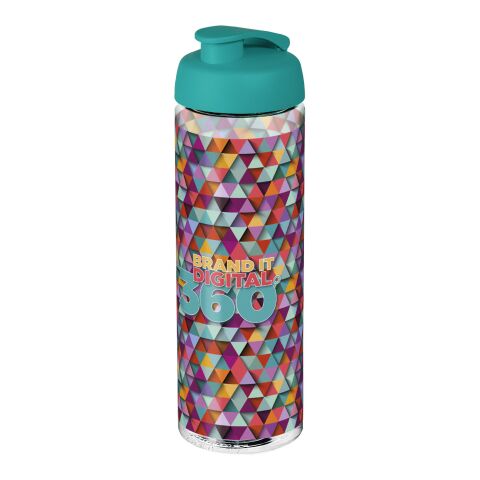 Werbeartikel H2O Vibe Sportflasche – transparent-aquablau – mit Logo bedruckt 850 ml auslaufsicher für Sportevents & Turniere