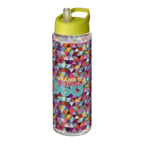 H2O Vibe 850 ml Sportflasche mit Ausgussdeckel transparent-limone | ohne Werbeanbringung | Nicht verfügbar | Nicht verfügbar