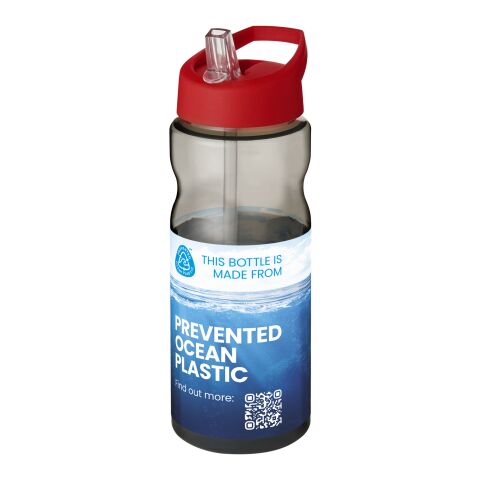 H2O Eco 650 ml Sportflasche mit Ausgussdeckel kohle-rot | ohne Werbeanbringung | Nicht verfügbar | Nicht verfügbar