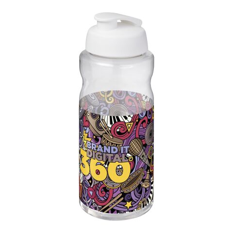 H2O Active® Big Base 1L Sportflasche mit Klappdeckel weiß | ohne Werbeanbringung | Nicht verfügbar | Nicht verfügbar