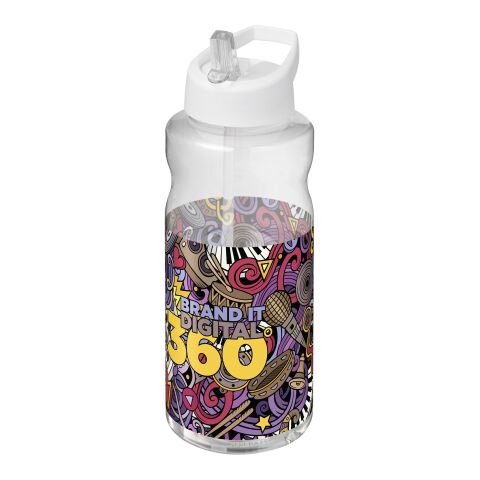 H2O Active® Big Base 1L Sportflasche mit Ausgussdeckel weiß | ohne Werbeanbringung | Nicht verfügbar | Nicht verfügbar