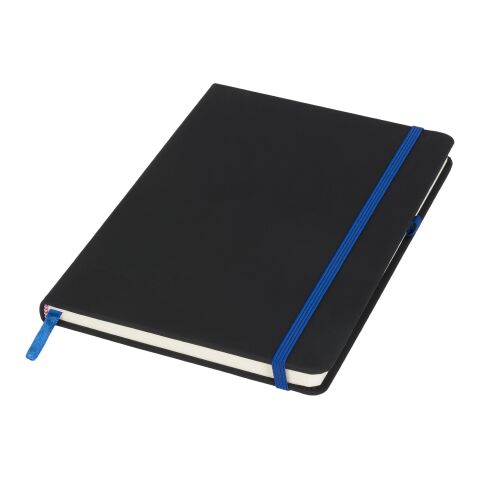 Schwarzes A5 Notizbuch Standard | schwarz-mittelblau | ohne Werbeanbringung | Nicht verfügbar | Nicht verfügbar