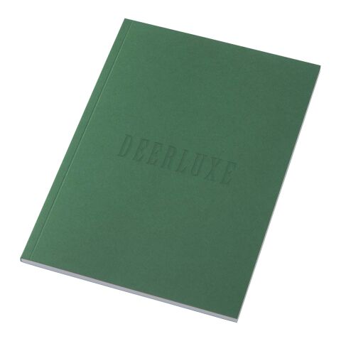 Nachhaltiger Werbeartikel Novella Austen A5 Softcover Notizbuch – 50 Blatt – grün – mit Logo bedruckt