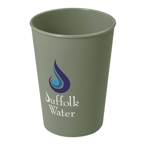 Nachhaltiger Werbeartikel Americano Switch 300 ml Becher – heather grün – mit Logo bedruckt