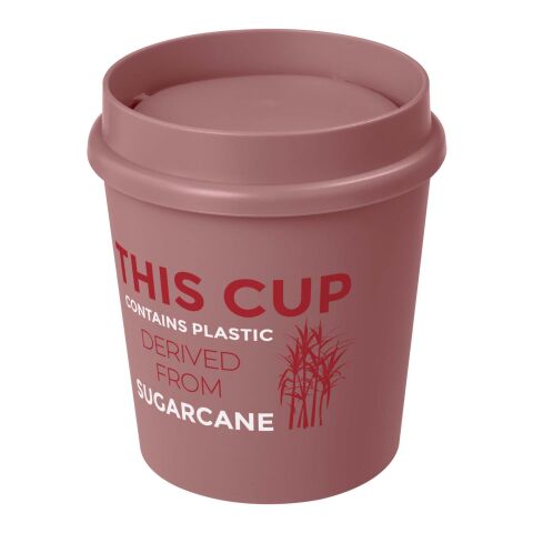 Werbeartikel Americano Switch Renew 200 ml Becher mit 360°-Deckel – rosa – mit Logo bedruckt