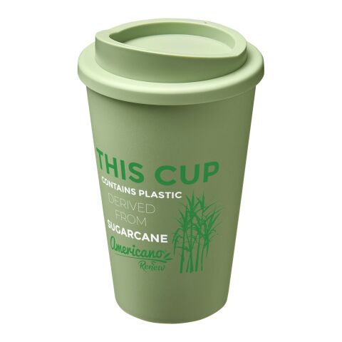 Nachhaltiger Werbeartikel Americano Renew recycelter Isolierbecher 350 ml – seaglass green – mit Logo bedruckt
