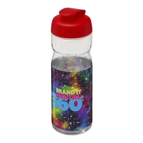 H2O Active® Base Tritan™ 650 ml Sportflasche mit Klappdeckel transparent-rot | ohne Werbeanbringung | Nicht verfügbar | Nicht verfügbar