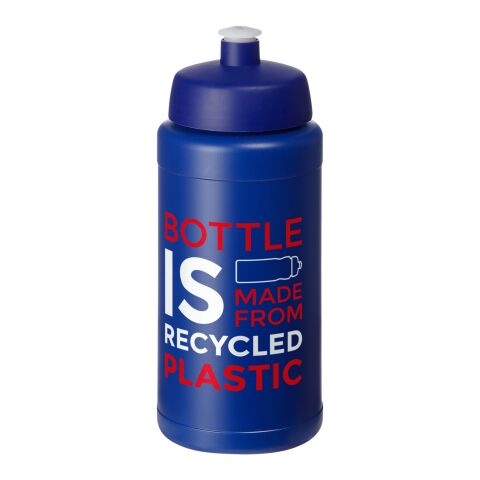 Baseline Recycelte Sportflasche, 500 ml mittelblau-mittelblau | ohne Werbeanbringung | Nicht verfügbar | Nicht verfügbar