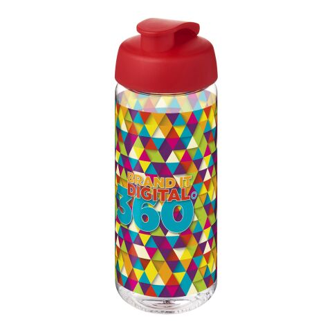 H2O Active® Octave Tritan™ 600-ml-Sportflasche mit Klappdeckel transparent-rot | ohne Werbeanbringung | Nicht verfügbar | Nicht verfügbar