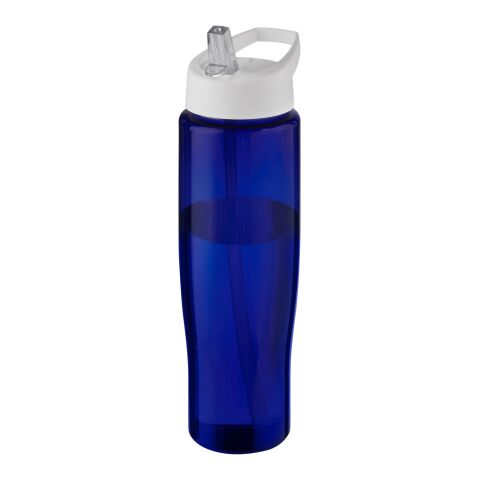 H2O Active® Eco Tempo 700 ml Sportflasche mit Ausgussdeckel weiß-mittelblau | ohne Werbeanbringung | Nicht verfügbar | Nicht verfügbar