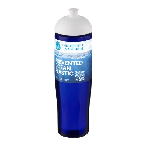 Kundengeschenk Trinkflasche H2O Active Eco Tempo – weiss-blau – mit Logodruck 700ml 100% rPET Made in UK nachhaltige Mehrwegflasche