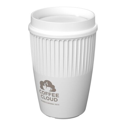 Cirrus 350 ml Becher mit 360°-Deckel weiß | ohne Werbeanbringung | Nicht verfügbar | Nicht verfügbar