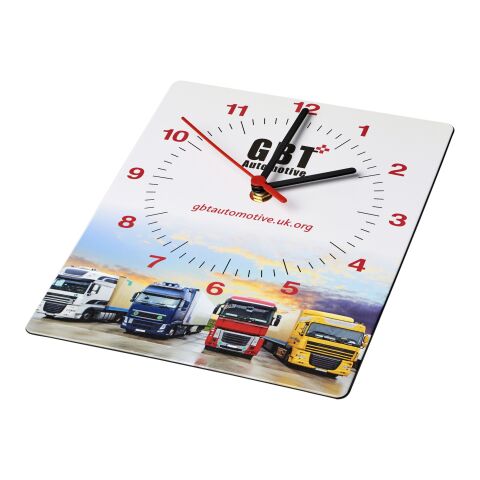 Brite-Clock® rechteckige Wanduhr schwarz | ohne Werbeanbringung | Nicht verfügbar | Nicht verfügbar