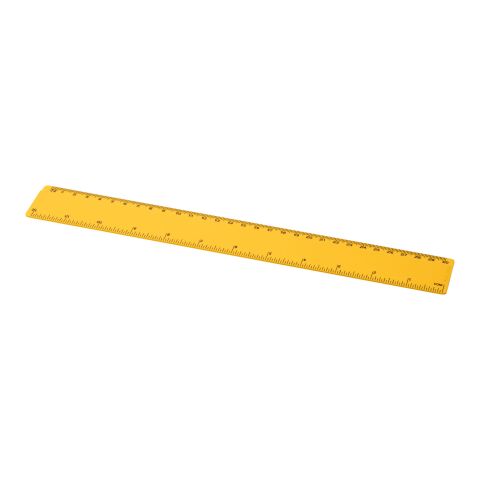 Renzo 30 cm Kunststoff-Lineal gelb | ohne Werbeanbringung | Nicht verfügbar | Nicht verfügbar