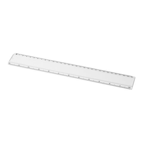 Ellison 30 cm Kunststofflineal mit Papiereinlage weiß | ohne Werbeanbringung | Nicht verfügbar | Nicht verfügbar