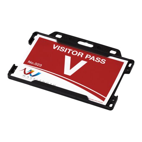 Vega Kartenhalter aus Kunststoff schwarz | ohne Werbeanbringung | Nicht verfügbar | Nicht verfügbar