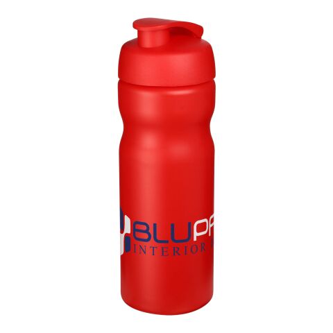 Sport-Werbemittel Sportflasche Baseline Plus – rot – mit Logo bedruckt 650 ml auslaufsicher für Sportevents & Turniere