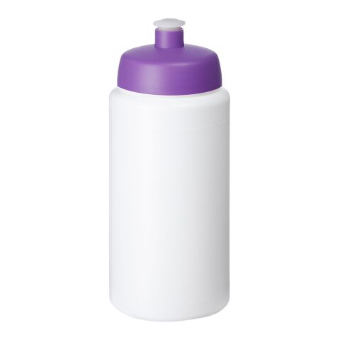 Baseline® Plus grip 500 ml Sportflasche mit Sportdeckel Standard | weiß-lila | ohne Werbeanbringung | Nicht verfügbar | Nicht verfügbar